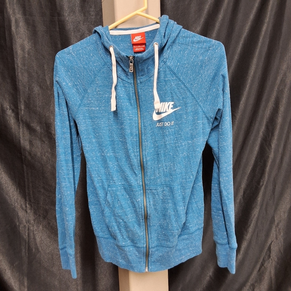 Nike Blue Full Zip Up Sweater